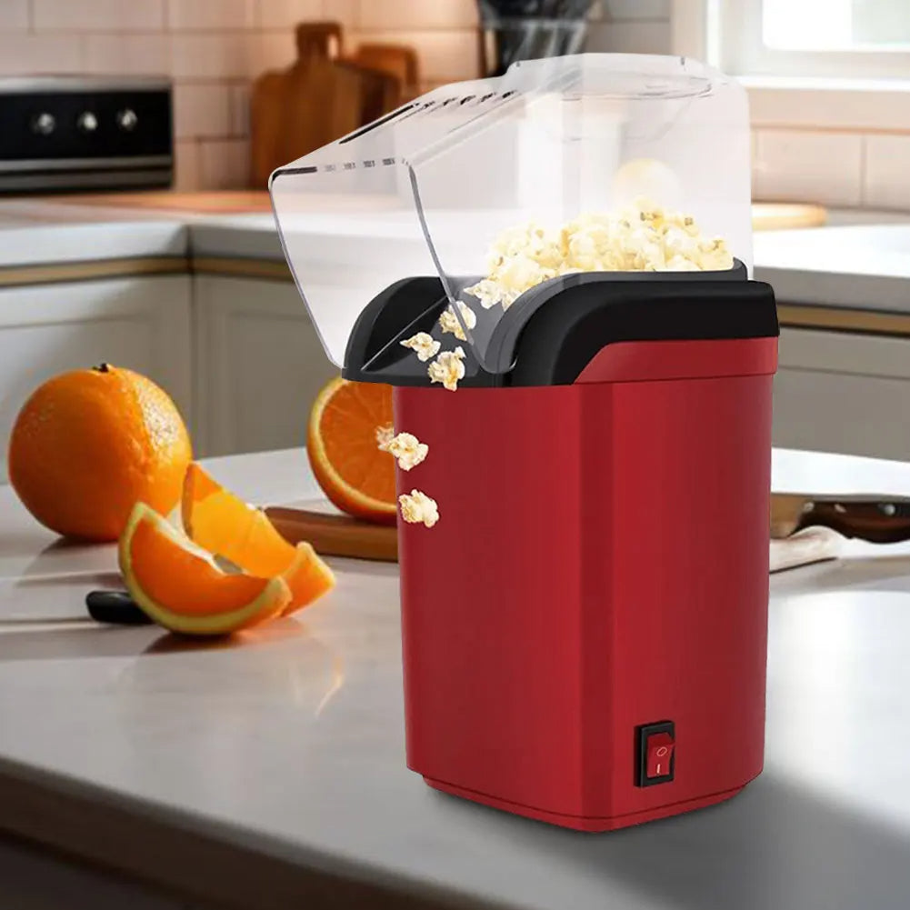 Electric Popcorn Maker with Hot Air Technology for Home Movie Nights