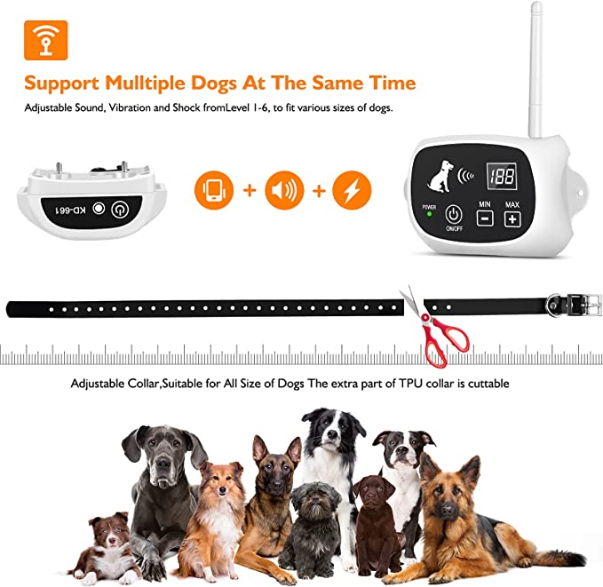 Wireless Dog Fence System with Adjustable Collar for Safe Outdoor Use