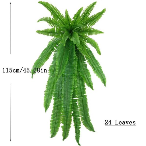 Lifelike UV Resistant Artificial Boston Fern Plant for Home Decor
