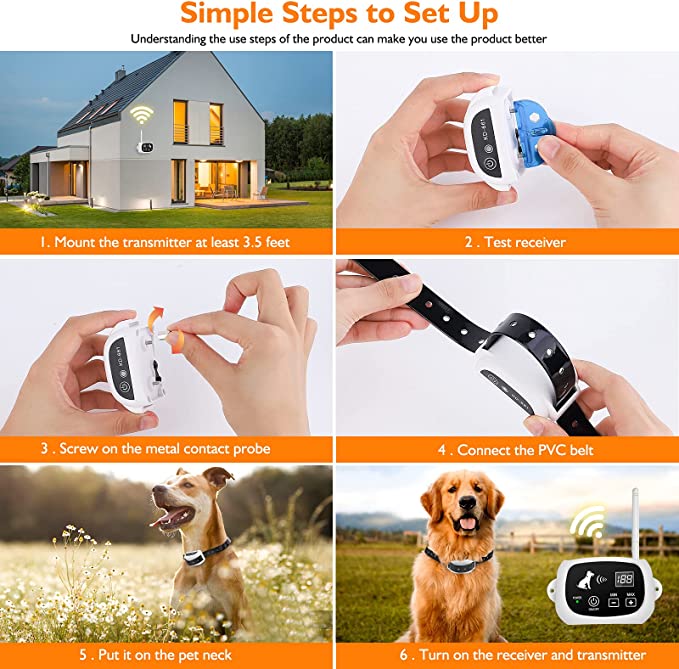 Wireless Dog Fence System with Adjustable Collar for Safe Outdoor Use