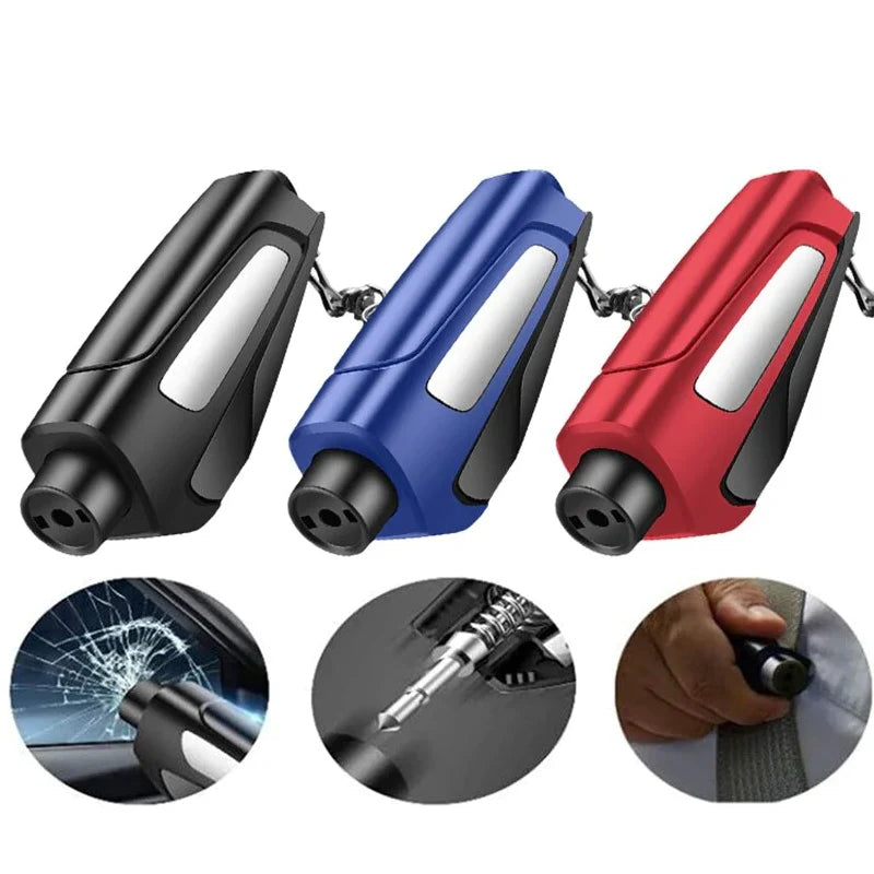 Compact Emergency Safety Hammer with Glass Breaker for Vehicle Escape