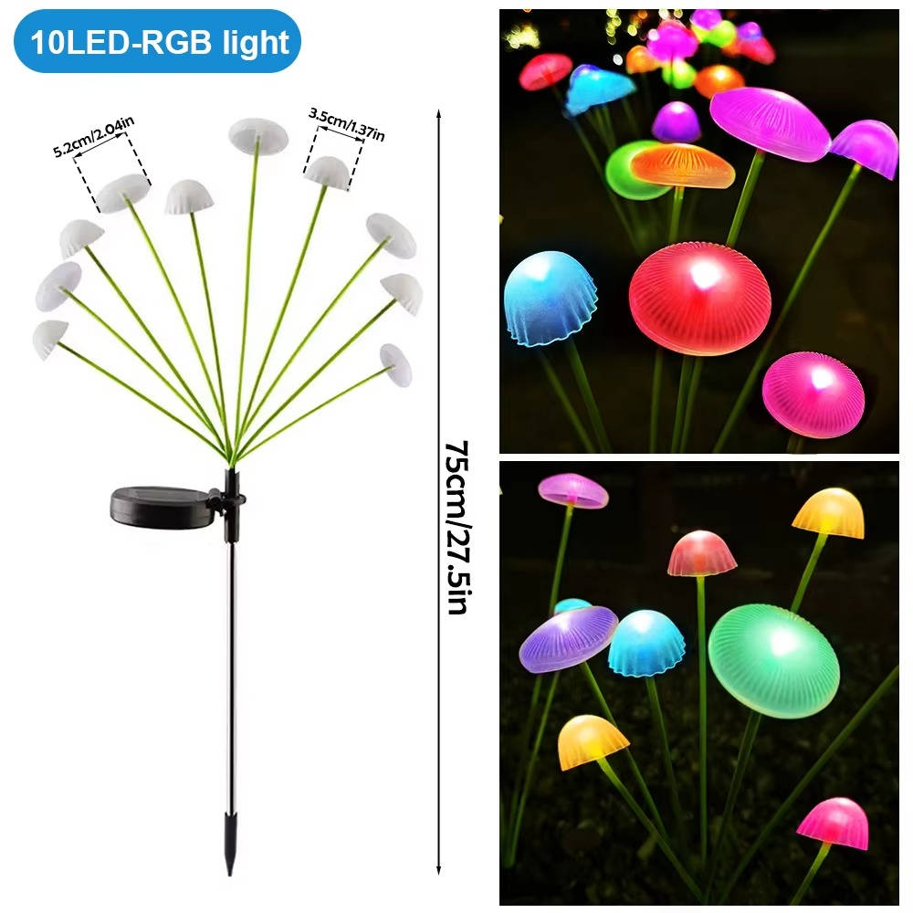 Outdoor Solar Jellyfish String Lights - Waterproof Decorative Garden Lighting