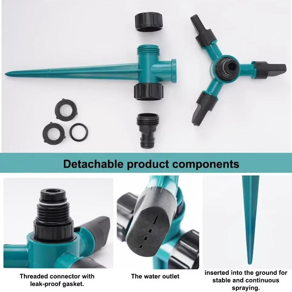 Garden Sprinkler System Set of 5 - Durable Irrigation Solution for Lawns