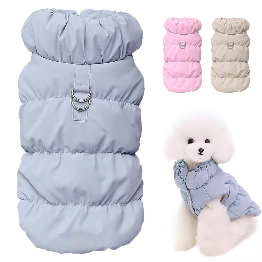Warm Winter Dog Jacket - Cozy Fleece, Stylish Design for Small & Medium Dogs