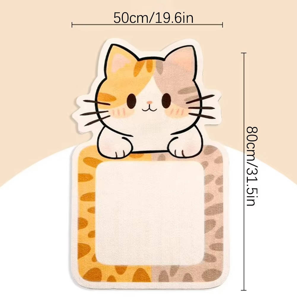 Wall-Mounted Cat Scratching Post - Durable Sisal Rope - Space-Saving Design