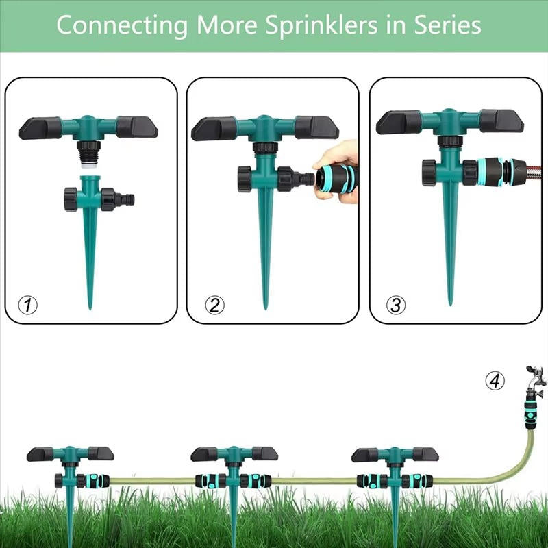 Garden Sprinkler System Set of 5 - Durable Irrigation Solution for Lawns
