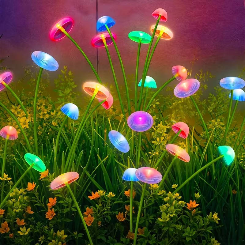 Outdoor Solar Jellyfish String Lights - Waterproof Decorative Garden Lighting