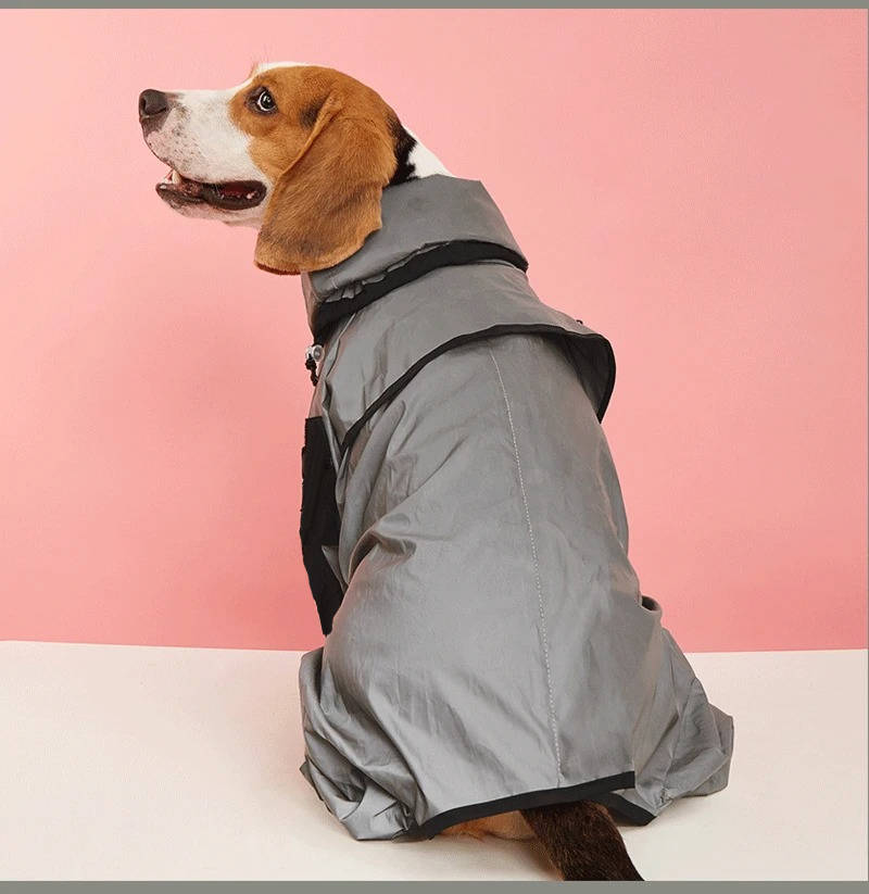 Waterproof Dog Raincoat with Adjustable Hood for Outdoor Use
