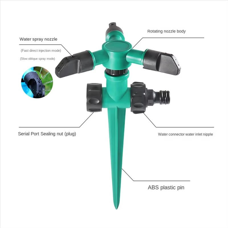 Garden Sprinkler System Set of 5 - Durable Irrigation Solution for Lawns