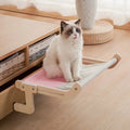 Wooden Cat Hammock Bed - Stylish Elevated Design for Indoor Cats