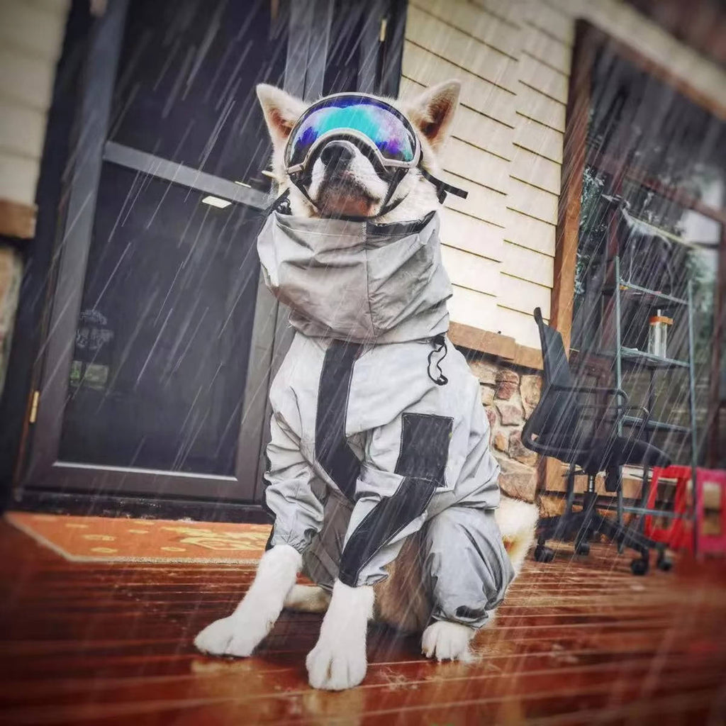 Waterproof Dog Raincoat with Adjustable Hood for Outdoor Use