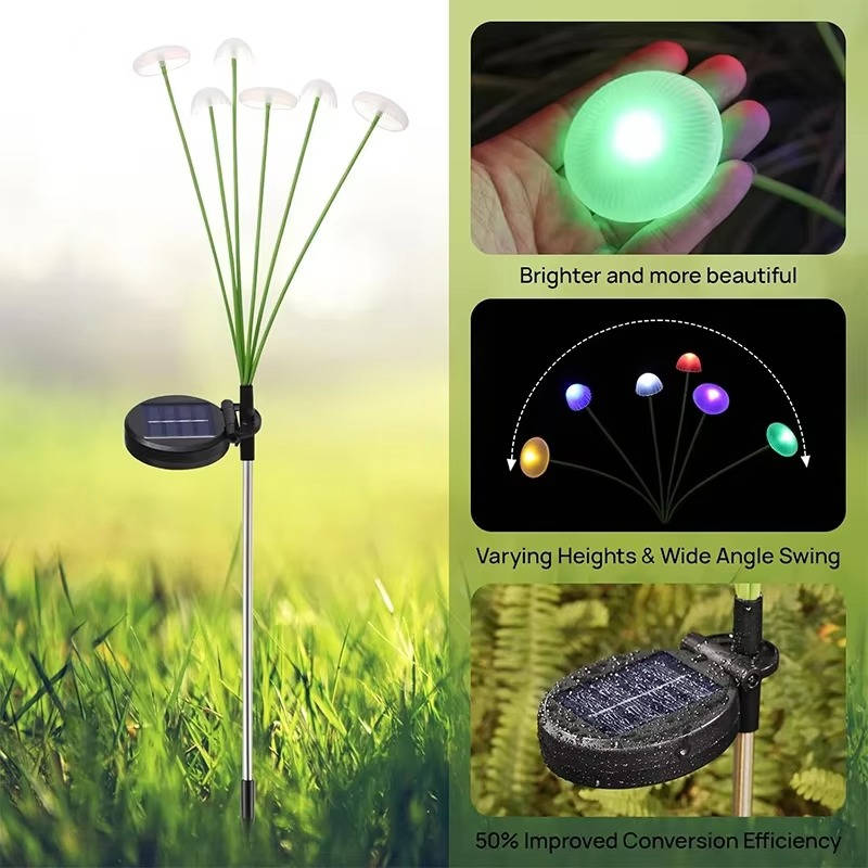 Outdoor Solar Jellyfish String Lights - Waterproof Decorative Garden Lighting