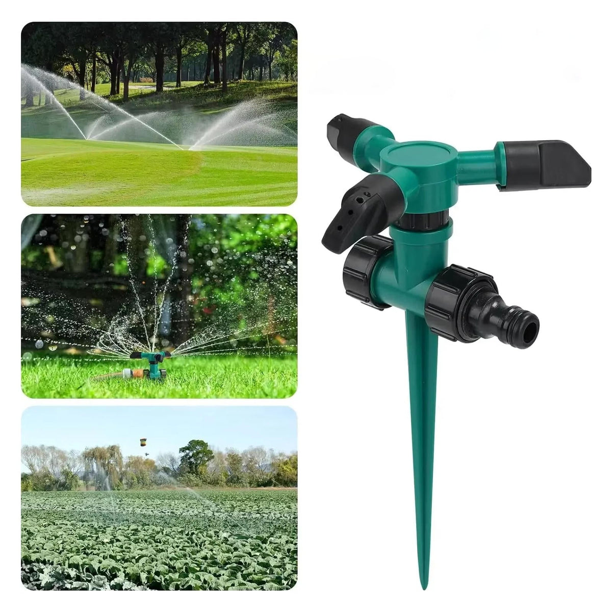 Garden Sprinkler System Set of 5 - Durable Irrigation Solution for Lawns