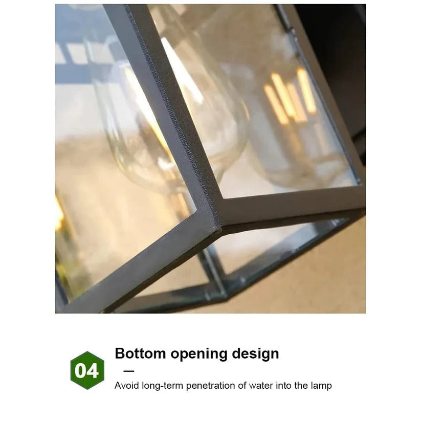 Weather-Resistant Outdoor Wall Light Fixture - Modern Design for Patios