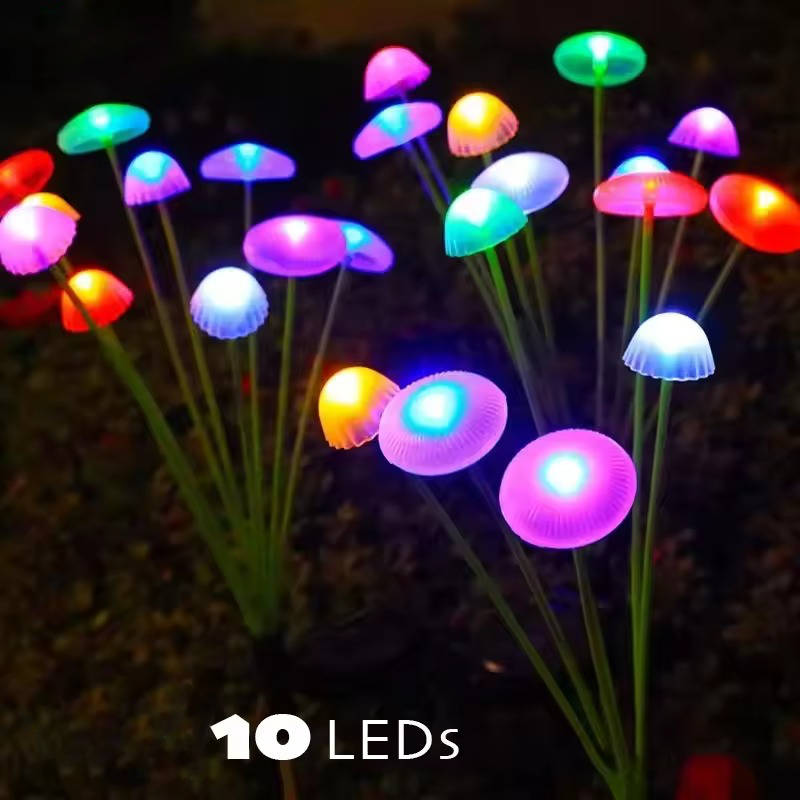 Outdoor Solar Jellyfish String Lights - Waterproof Decorative Garden Lighting