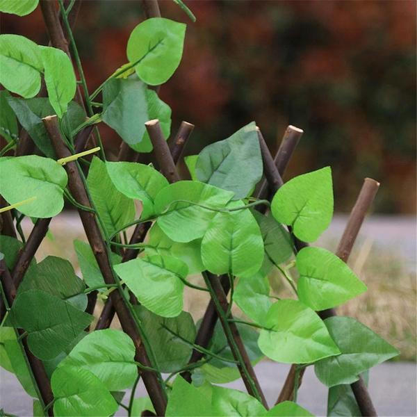 Retractable Artificial Garden Fence - Durable Decorative Plant Barrier