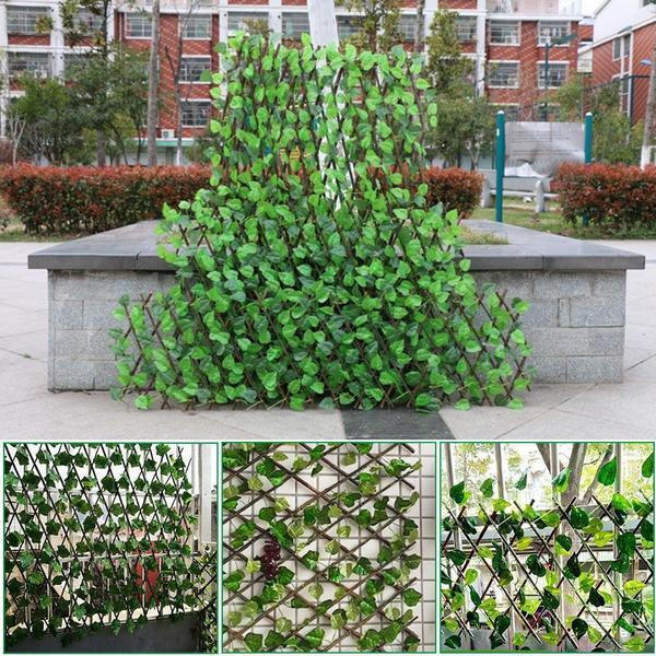 Retractable Artificial Garden Fence - Durable Decorative Plant Barrier