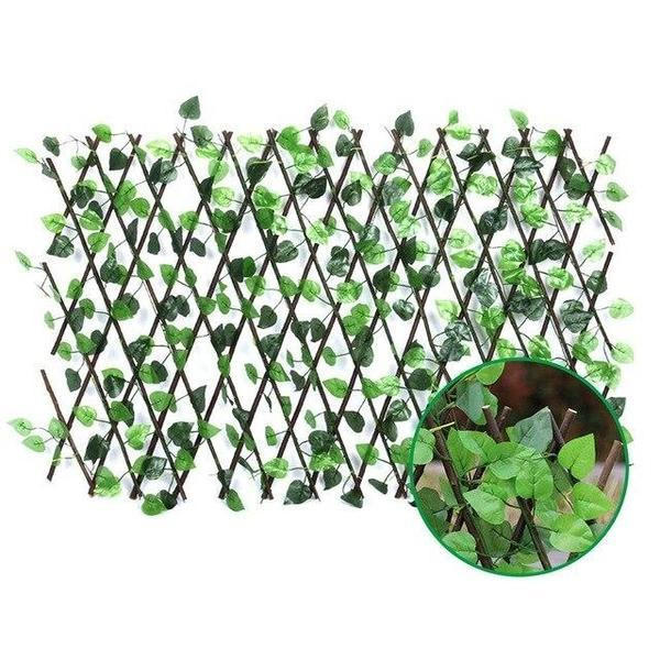 Retractable Artificial Garden Fence - Durable Decorative Plant Barrier